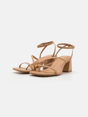 ALDO Beige Nude Strappy Block Heel Sandals